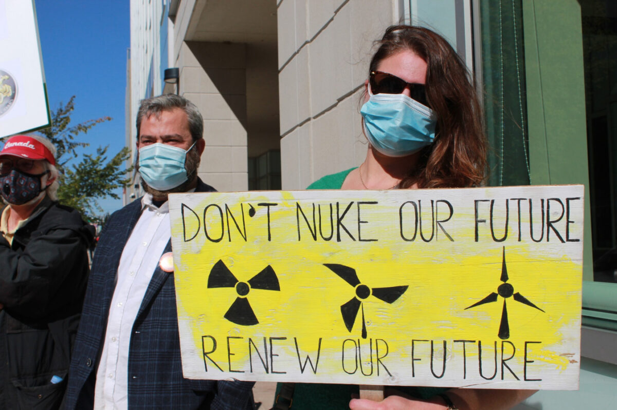 Climate Action rally in Fredericton: Don’t Nuke Our Future!
